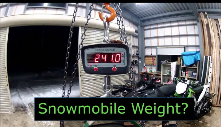 Snowmobile Weight Chart