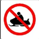 No snowmobiles allowed