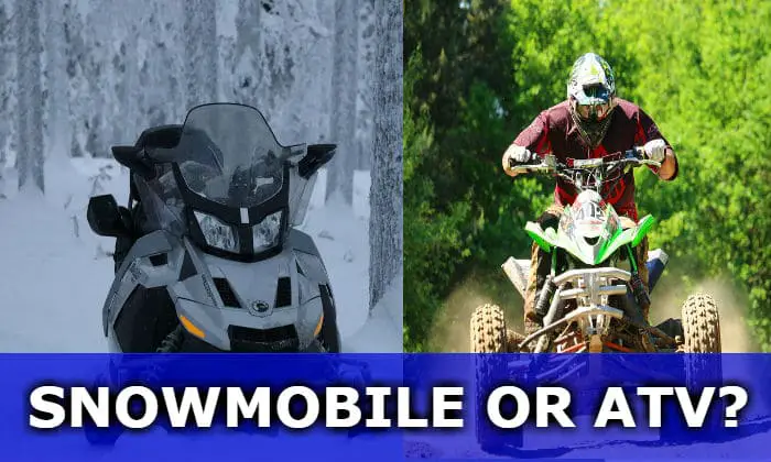 snowmobile vs atv